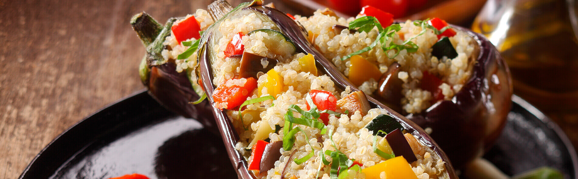 canelones de berenjena rellenos de filete y cuscus