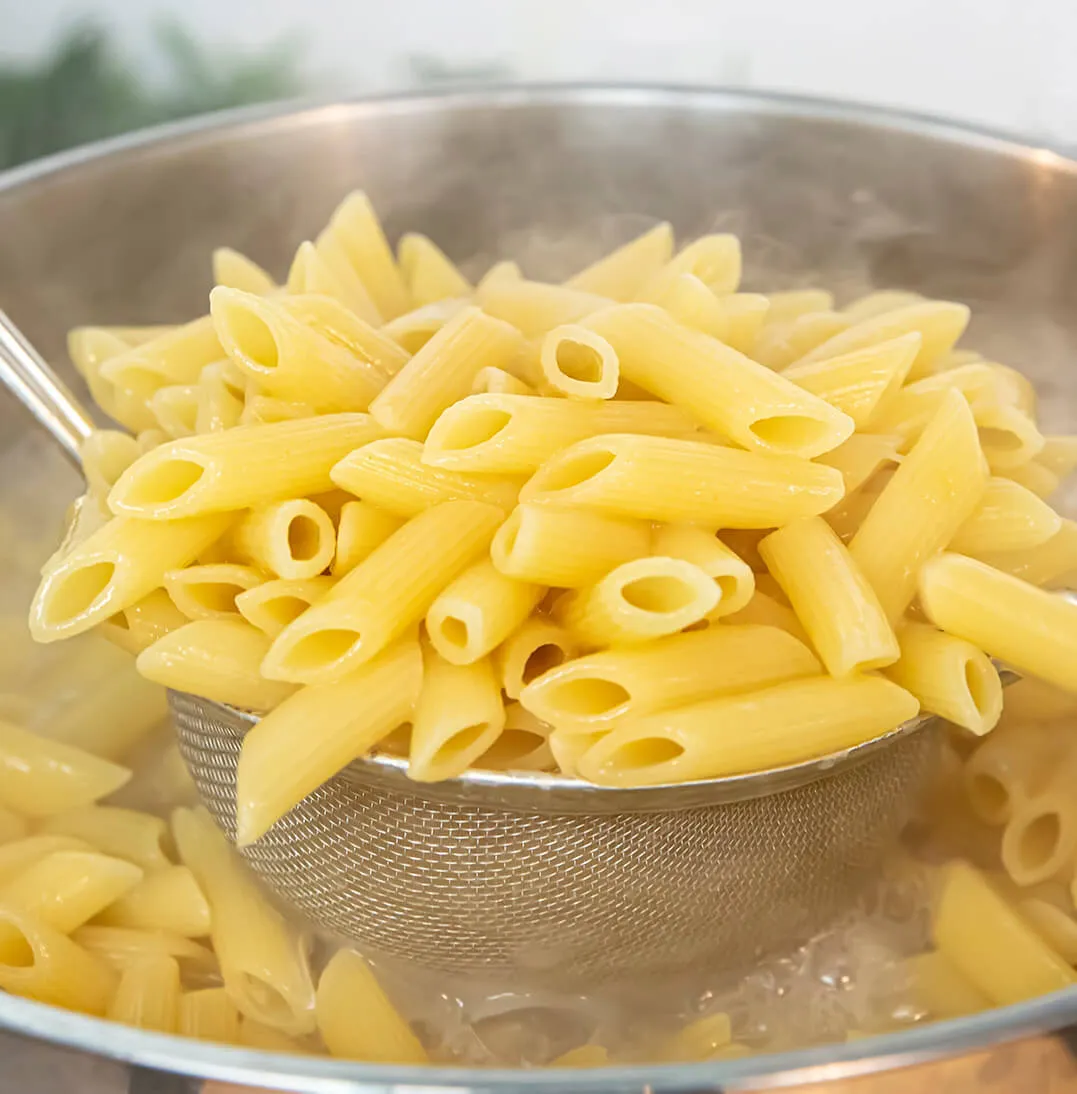 pastas con agua fria