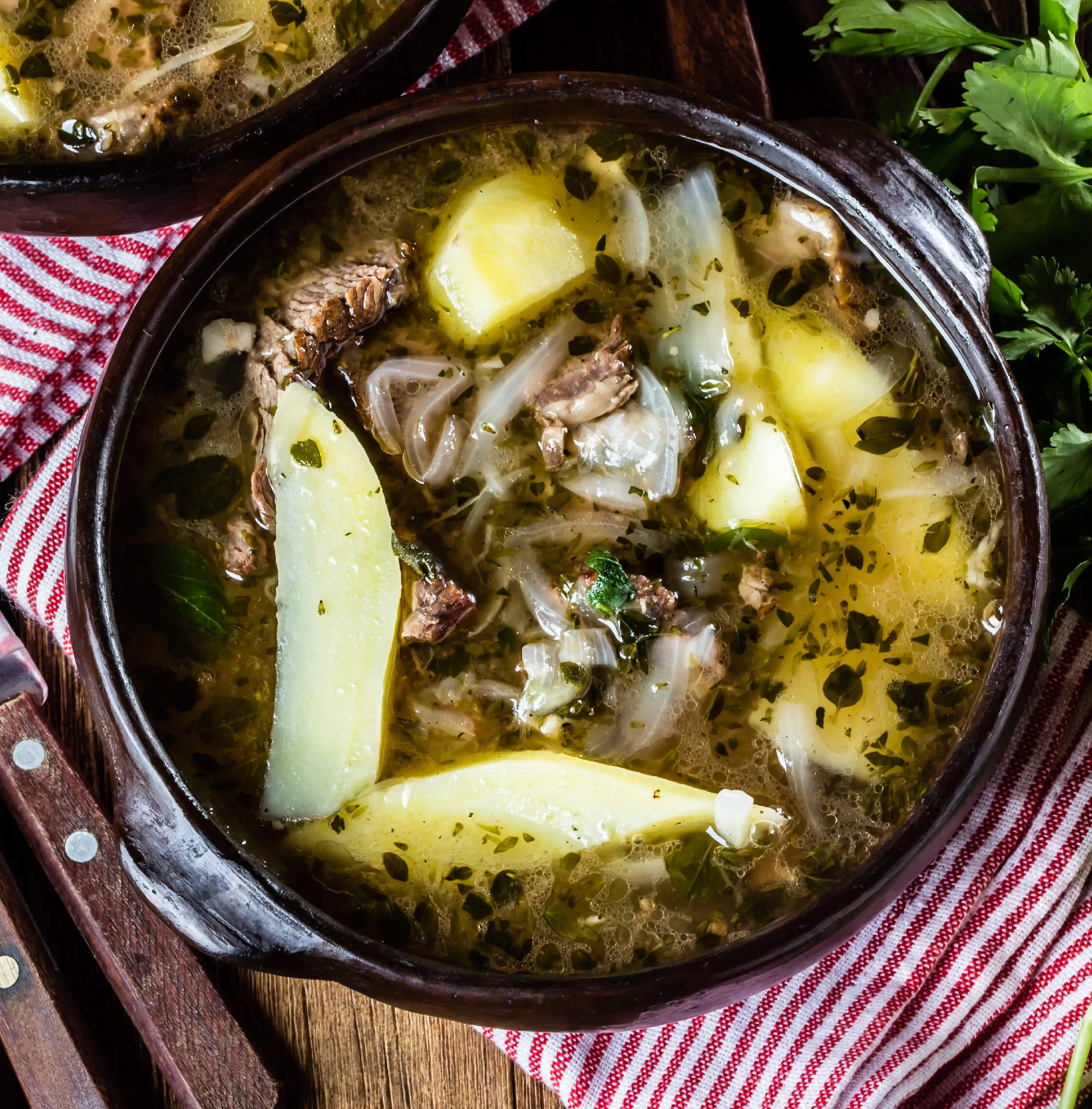 ajiaco de asado