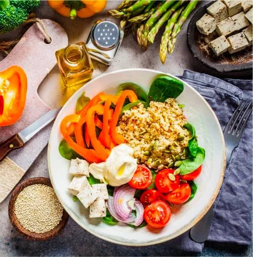 como preparar quinoa para una ensalada de verano fresca