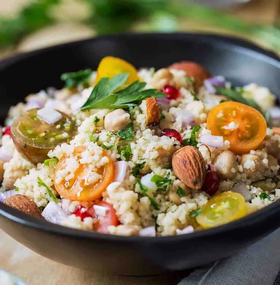 ensalada almendras cuscus