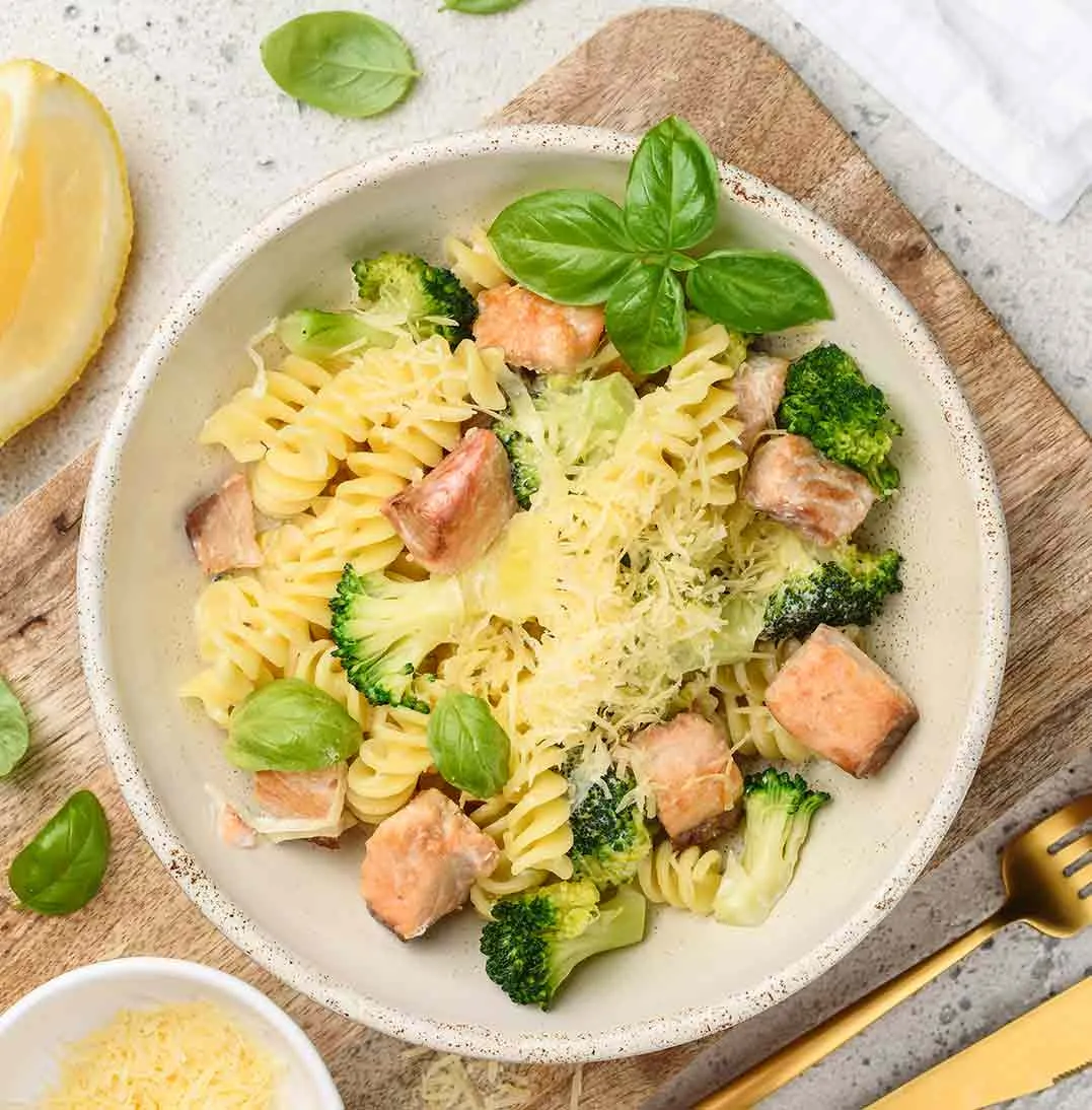 pasta-con-crema-de-albahaca