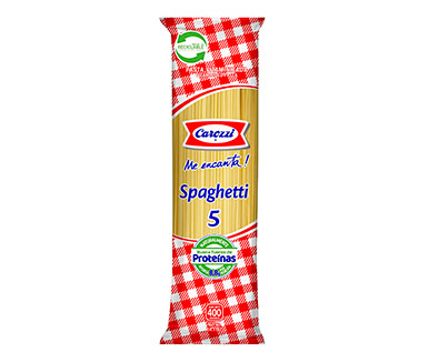 paquete de spaghetti número 5 carozzi