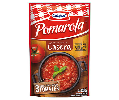 salsa pomarola casera de la marca carozzi