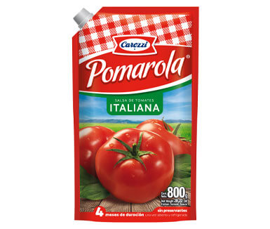 salsa pomarola italiana 800 gramos carozzi
