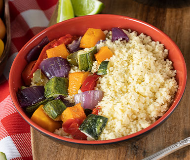 como hacer cuscus con verduras asadas