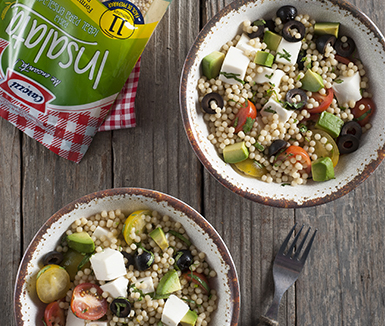 ensalada de pasta con insalata