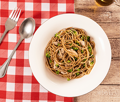 receta spaghetti integral con atun